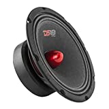 DS18 PRO-GM8B Loudspeaker - 8", Midrange, Red Aluminum Bullet, 580W Max, 190W RMS, 8 Ohms - Premium Quality Audio Door Speakers for Car or Truck Stereo Sound System (1 Speaker)