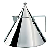 Alessi Il Conico 90017 - Design Water Kettle with Handle, Stainless Steel, 2 lt