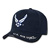 United States Air Force Wing Embroidered Cap by Rapid Dominance, Navy blue, Adjustable