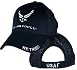 EAGLE CREST U.S. Air Force Retired Navy Blue Mesh Baseball Hat