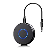 Bluetooth Aux Adapter for Car, SONRU Bluetooth 5.0 Receiver for Car,Wireless Audio Adapter Portable Hands-Free Car Kits with RCA AUX 3.5mm for Home/Car Stereo Music Streaming Sound System