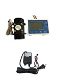 GREDIA Digital LCD Display Quantitative Controller Water Control + G1-1/2" Hall Effect Flow Sensor Flowmeter +24V Power