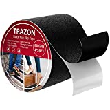 Grip Tape - Heavy Duty Anti Slip Tape for Stairs Outdoor/Indoor Waterproof 4Inch x 35Ft Safety Non Skid Roll for Stair Steps Ramp Traction Tread Staircases Grips Adhesive Non Slip Strips Walk Black