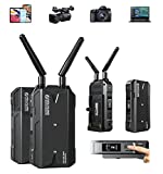 Hollyland Mars 300 Pro Enhanced Wireless Transmitter & Receiver 1080p HDMI System 5G Wireless Video & Audio Transmission, 300ft Range 80ms Latency APP Support iOS Android 2 Battery Pack & AC Charger