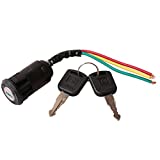 GOOFIT 3 Wire Ignition Switch Key for 50cc 70cc 90cc 110cc 150cc 200cc 250cc Go Kart Dune Buggy Buggies ATV & Dirt Bike Parts