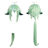 LABEAUTÉ Sucrose Genshin Impact Cosplay Wig, Light Green Women Halloween Costume Wig