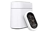 TOWNEW T3 Slim Self-Sealing & Self-Changing 3.5-Gal Trash Can | Waterproof Automatic Open Lid Motion Sensor Garbage Bin | Smart Home Bathroom Electric Trash Cans - White x1 Refill Ring (Up to 20 Bags)