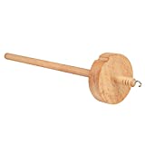 Finetoknow Drop Spindle Top Whorl Yarn Spin Hand Carved Wooden Tool for Beginners