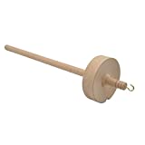 lzndeal Drop Spindle Top Whorl Yarn Spin Spinning Hand Carved Wooden Tool Gift for Beginners