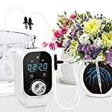 NEWMETO Plant Waterer drip Irrigation System, Automatic Watering System for Potted Plants, Power Pump self Watering with 30-Day Digital Programmable Water Timer for Indoor and Vacation Plant Watering