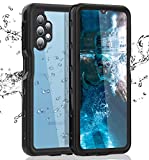 Samsung Galaxy A32 5G Waterproof Case with Built-in Screen Protector Dustproof Shockproof Drop Proof Case, Rugged Full Body Underwater Protective Cover for Samsung Galaxy A32 5G (Black)