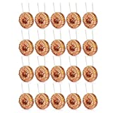 DIYhz 20 Pcs Toroid Core Inductor Copper Wire Wind Wound 100uH 6A Coil for LM2596-100uH