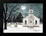 I Heard The Bells on Christmas Day - Darker Sky 24x19 Framed Art Print by Jacobs, Billy