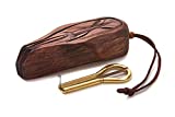 Jew's Harp by MUARO P.Potkin in Shaman Wooden Case (Mouth Musical Instrument)