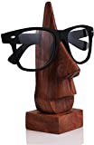 Handmade Nose Shaped Wooden Eyeglass Spectacle Display Stand Holder