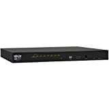 TRIPP LITE 8 Port Rack Mount USB KVM Switch with On-Screen Display & Cables 1U (B022-U08), Black