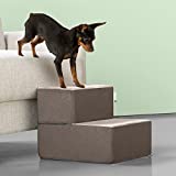 Zinus Easy Pet Stairs / Pet Ramp / Pet Ladder, X-Small, Sand