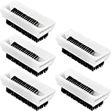5 Pieces Hand Scrub Brush Non Disposable Scrub Brush Plastic Cleaning Brushes for Hands Nail Cleaning(White)