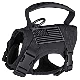 IronSeals Tactical Nylon Adjustable Dog Vest Harness Comfy Mesh Padding Puppy Vest with Quick-Release Buckle and Rubber Handle for Small Dog/Cat