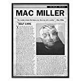 Mac Miller Poster Self Care Print Wall Art Decor Premium Print (11" x 14")