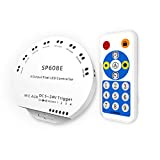 BTF-LIGHTING WS2812B WS2811 WS2813 WS2815 1903 Built-in Mic/AUX Music SP608E Bluetooth Controller with 8 Signal Outputs for LED Module Pixel Strip String Light Andriod iOS APP/Remote/Trigger Control