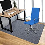Chair Mat Office Protector for Hardwood Floors Premium Low-Piel Floor Protector Mat Desk Rug 1/6" Thick 36"X 48" Wood/Tile Protection Mat for Office Home