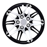 Pilot Automotive WH544-17C-BLK 17 Inch Formula Performance Series Black & Chrome Universal Hubcap Wheel Covers for Cars - Set of 4 - Fits Most Cars