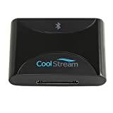 CoolStream Duo Bluetooth Adapter Receiver for 30 Pin Bose Sounddock and Motorcycle Cables for Wireless Music Streaming