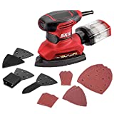 SKIL Corded Multi-Function Detail Sander with Micro-Filter Dust Box 3 Additional Attachments & 12pc Sanding Sheet- SR232301