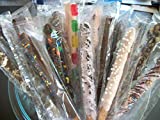 Chocolate Covered Pretzel Rods Coated In Chocolate/White Chocolate WITH TOPPINGS ASSORTED 50 Pieces