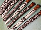 Chocolate Covered Pretzel Rods Coated In Chocolate/White Chocolate 16 Pieces