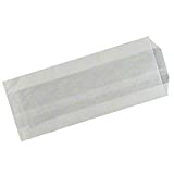 Brown Paper Goods Company Plain White Hot Dog Bag #608, 3-1/2" x 1-1/2" x 8-1/2" Packed 1000 Per Box