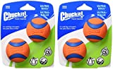 Petmate 17020 2" Small Orange Chuckit! Ball Ultra 2 Pack