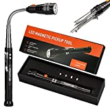 TDATIB Magnetic Pickup Tool with LED Lights,Telescoping Magnetic Pickup Tool with Lights,Suitable for Repairing Lighting,Unique Gifts for Men,Mechanics, DIY Handyman, Father, Husband, Boyfriend