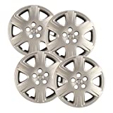 Hubcaps.com - Premium Quality 15" Silver Hubcaps/ Wheel Covers fits Toyota Corolla, Heavy Duty Construction (Set of 4)