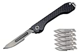 Replaceable Blade Folding Scalpel Knife with Carbon Fiber Handle by outROAR Gear