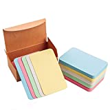 Blank Kraft Paper Message Card Business Cards Vocabulary Word Card Index Cards - About 100pcs (Pastel)