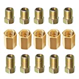 Brake Line Fittings Assortment for 3/16" Tube,Pack of 15 (5 Long Nuts,5 Short Nuts,5 Unions) 3/8-24 Threads
