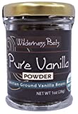 Wilderness Poets Pure Vanilla Powder - 100% Organic Ground Vanilla Beans - Tahitian Variety, Grade A | Potent, Super Aromatic, Perfect for Chefs, Baking, Ice Cream, Coffee Lattes, 1 Ounce (28 Grams)