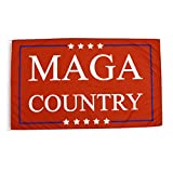 Treasure Gurus Red MAGA Country Flag President Donald Trump Make America Great Again Yard Banner