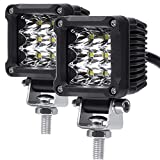 Adzoon Motorcycle Fog Lights, 2'' Inch 27W Spot Mini Cube Work Driving Pod Lights for Offroad Trucks ATV UTV SUV 4x4 Pick Up Car Boat