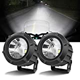 Chelhead Led Driving Lights, 3.5 Inch Round Cannon Pod Led Lights for Bumper Lights, Auxliary Lights, Ditch Lights Compatible with Motorcycles Tractor Jeep Toyota Bronco Can AM Polaris
