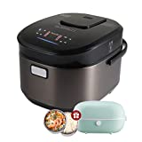 Buffalo Titanium Grey IH SMART COOKER, Rice Cooker and Warmer, 1.5L, 8 cups of rice, Non-Coating inner pot, Efficient, Multiple function, Induction Heating (8 cups)