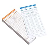 Yescom 100 Count Monthly Time Clock Cards Timecard for Employee Attendance Payroll Recorder