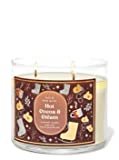 Bath & Body Works, White Barn 3-Wick Candle w/Essential Oils - 14.5 oz - 2021 Christmas Scents! (Hot Cocoa & Cream)