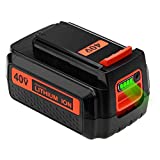 Upgarded to 3000mAh 40Volt LBX2040 Replacement Battery Compatible with Black and Decker 40V Lithium Battery MAX LBX2040 LBXR36 LBXR2036 LST540 LCS1240 LBX1540 LST136W Cordless Tools (1 Pack)