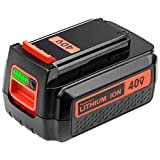 Upgraded 3000mAh 40 Volt Replacement Battery Compatible with Black and Decker 40V Lithium Battery Max LBX2040 LBXR36 LSW36 LBXR2036 LBX2 LST540 LCS1240 LBX1540 Cordless Tools