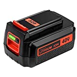 Upgraded 3000mAh High Capacity LBX2040 Replacement Battery Compatible with Black and Decker 40V Battery Lithium-ion LBXR36 LBXR2036 LST540 LCS1240 LBX1540 LST136W