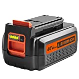ARyee 3000mAh 40V MAX Replacement Battery Compatible with Black&Decker LBX2040 LBX36 LBXR36 LBXR2036 40V Cordless Power Tool Lithium Ion Battery (1)