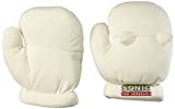 GE Animation GE-8807 Sonic the Hedgehog Knuckles Cosplay Plush Gloves, White, 9"